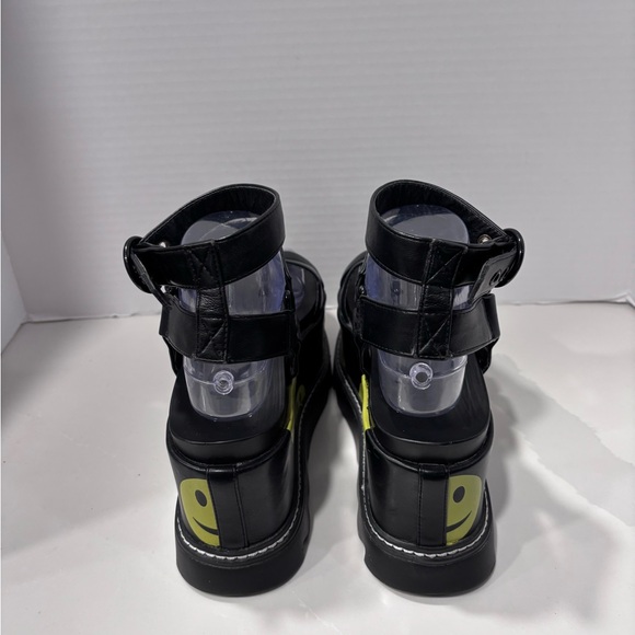 Lamoda Keep Smiling Platform Sandals Black Size 8 - Picture 4 of 9